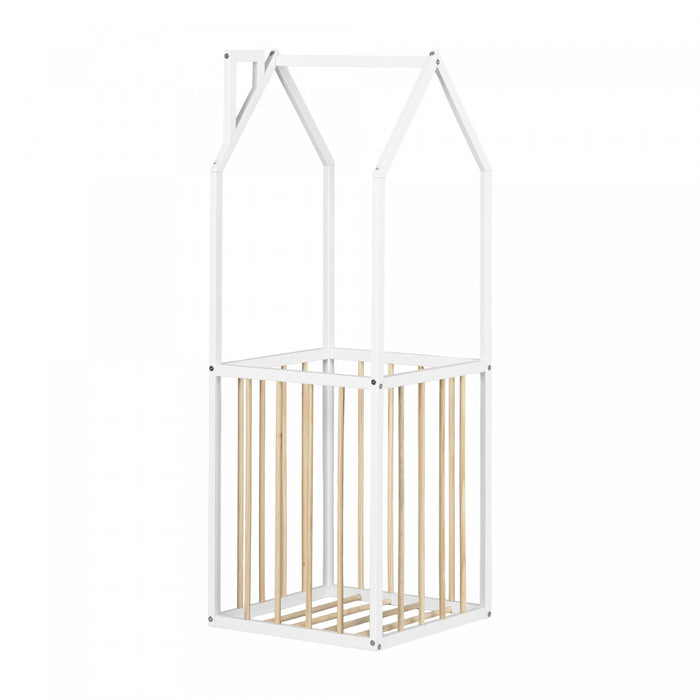 Ohana House-Shaped Toy Storage - White/Natural