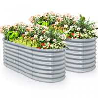 Costway 2 Pcs Raised Garden Bed Kit Planter Raised Garden Boxes Outdoor 65