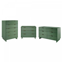 Granville Modern 3-Piece Dresser Set in Sage Green 