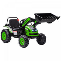 Aosom Kids Digger Powered Ride-On Excavator 6v Battery Powered Construction Tractor Music Headlight
