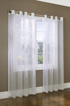 Voile White Grommet Curtain Panel - 52\" X 95\"