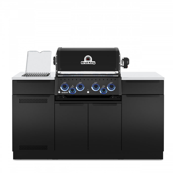 Broil King Baron 490i Shadow 4-Burner Built-In 40,000-BTU Natural Gas BBQ - 875847 Grill