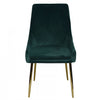 Callan Forest Green Velvet Accent Dining Chair (Set of 2)