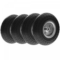 Outsunny Set of 4 Pneumatic Dolly Wheels, 10