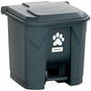 Outsunny Dog Poop Outdoor Garbage Bin with Lid and Foot Pedal, 8 Gallon Pet Waste Garbage Can, Waterproof Plastic Trash Can for Patio, Backyard, Garden, Dark Grey