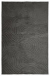 Somos Contemporary Charcoal Washable Rug 8'0\" x 10'0\" Indoor Area Rug