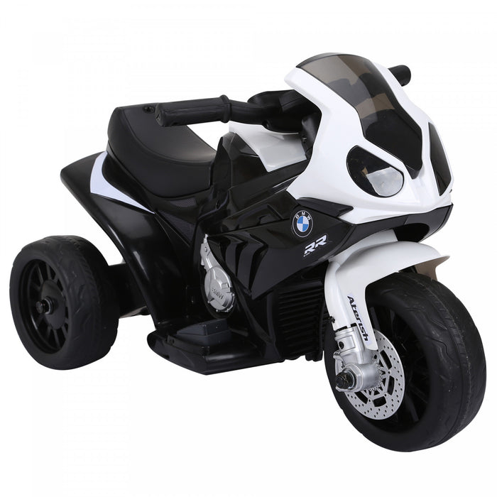 Aosom Kids Motorcycle, 6v Battery Powered Ride-On Toddler Motorcycle With Headlight, Music, 3 Wheels Electric Motorcycle For Kids, Licensed Bmw, Gift For Boys & Girls -black
