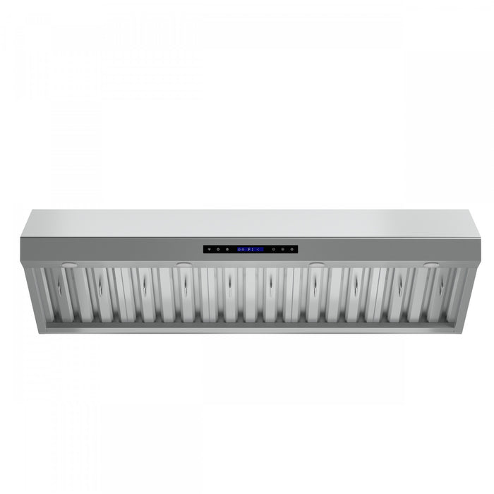 Forno Palazzo 60-Inch Wall Mounted Range Hood, Stainless Steel, Heavy Duty Baffle Filters- FRHWM5030-60