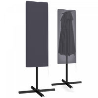 Outsunny Garden Parasol Cover, Outdoor Umbrella Cover with Zipper, Grey