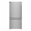 Forno Milano Espresso 31 Inch Bottom Freezer, Stainless Steel, 17.2 cu.ft. - FFFFD1786-31S