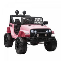 Aosom 12v Ride On Car Off Road Truck For Kids Suv Electric Battery Powered With Remote Control, Adju