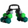 Soozier 40 LBS Hex Dumbbell Set, Adjustable Dumbbells with Vertical Rack