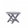 Abigail Mid-Century Modern Upholstered Velvet Accent Bench in Gray
