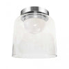 Dainolite Nadine 7\"dia. LED Flush Mount 10w Polished Chrome Clear Glass Lamp