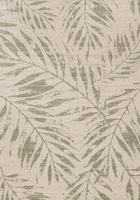 Jackson Taupe White Elegant Border Outdoor Rug, 7'10