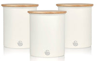 Salton Swan Nordic White Cannisters - Set of 3