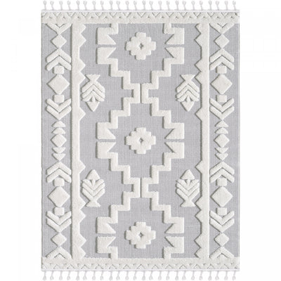 Quinto Tres Moroccan Shag Area Rug - 7'7" x 10'|Carpette à poil long Quinto Tres Moroccan - 7 pi 7 po x 10 pi
