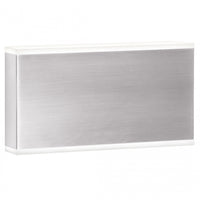 Dainolite Emery LED Wall Sconce 20w Satin Chrome Frosted Acrylic Diffuser Lamp