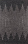 Raven Contemporary 6'7\" x 9'6\" Area Rug in Grey Indoor Area Rug