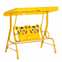 Outsunny 2-seat Kids Porch Swing Chair, Children Outdoor Patio Furniture Lounge Chair For Garden, Wi