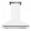 Forno Aria 48 Inch Wall-Mounted White Range Hood-FRHWM5095-48WHT