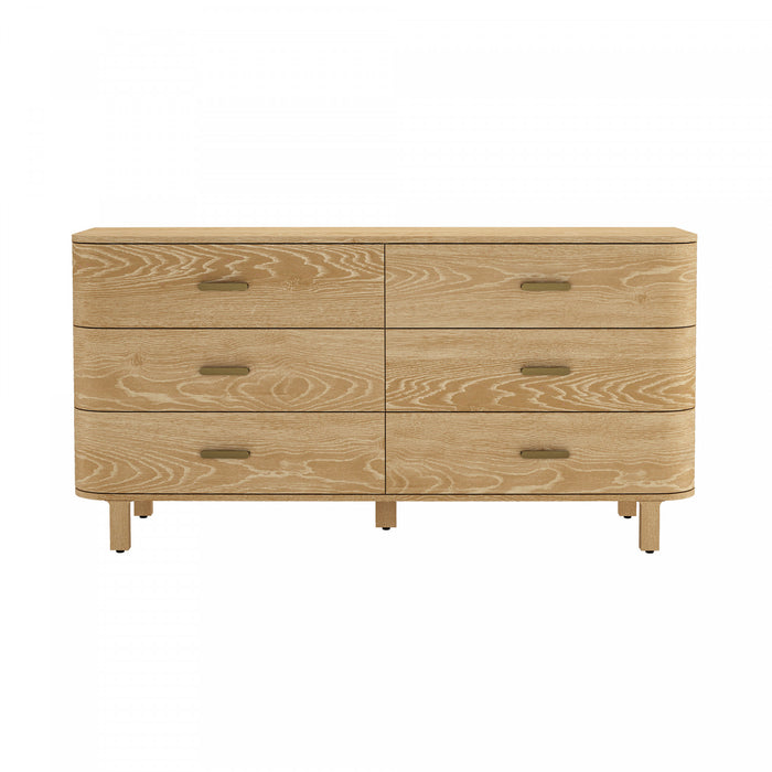 Arvon Modern 71\" TV Stand With Metal Legs in Black and Natural