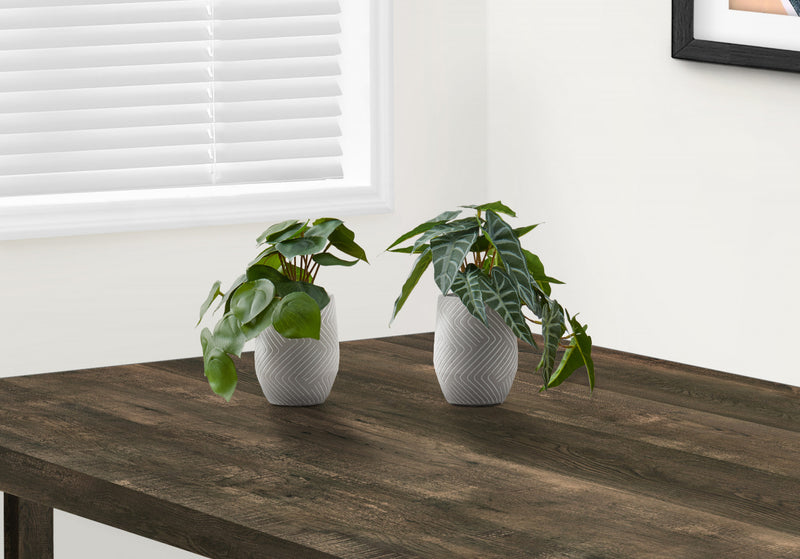 Alocasia 8\" Artificial Plant - Set of 2