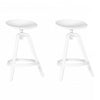 Olio White Kitchen Bar Stool - Set of 2