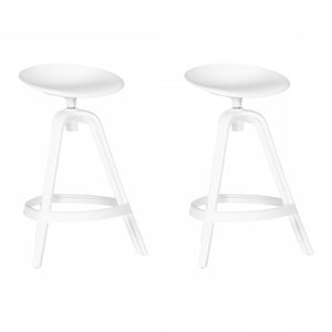 Olio White Kitchen Bar Stool - Set of 2