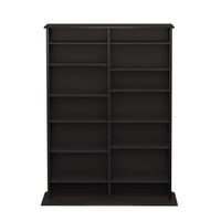 Double Width Wall Storage - Oak Black