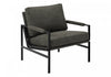 Monarch Specialties - Accent Chair, 36\"H, Upholstered, Living Room, Bedroom, Grey Fabric, Black Metal Legs