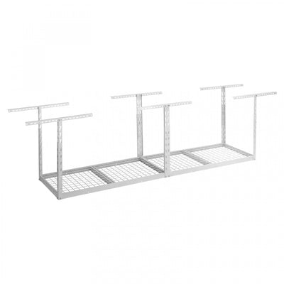Gladiator Overhead Gearloft™ Hammered White Storage Rack - 2' x 8'|Tablette de rangement suspendue GearloftMC blanc martelé de Gladiator - 2 pi x 8 pi