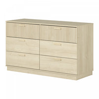 Noah 6-Drawer Dresser Bleached Oak - South Shore 