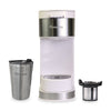 Kenmore Single Serve Coffee Maker with Travel Mug – White - KKCMKCM-W | Cafetière Kenmore à portion individuelle avec tasse de voyage - blanche - KKCMKCM-W