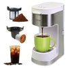 Kenmore Single Serve Coffee Maker with Travel Mug – White - KKCMKCM-W | Cafetière Kenmore à portion individuelle avec tasse de voyage - blanche - KKCMKCM-W