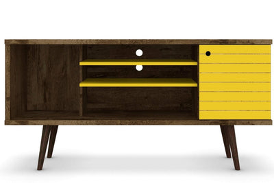 Manhattan Comfort Liberty 53.14" Mid-Century Modern TV Stand  |Meuble pour téléviseur Liberty de Manhattan Comfort de 53,14 po de style moderne du milieu du 20e si