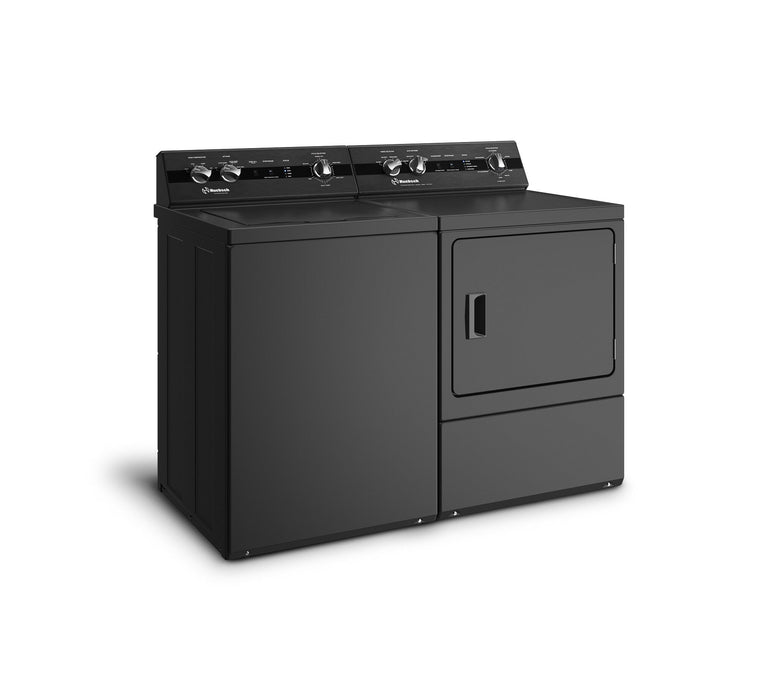 Huebsch® 3.2 Cu. Ft. Top Load Washer and 7.0 Cu. Ft. Electric Dryer – Matte Black 