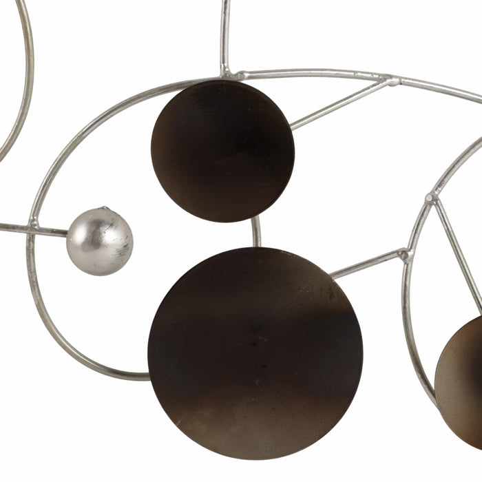 Metal 47\" Small Discs Wall Decor
