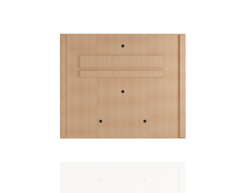 Manhattan Comfort Plaza 64.25\" Modern Floating Wall Entertainment Center with Display Shelves - Off White