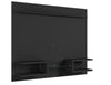Manhattan Comfort Plaza 64.25\" Modern Floating Wall Entertainment Center with Display Shelves - Black
