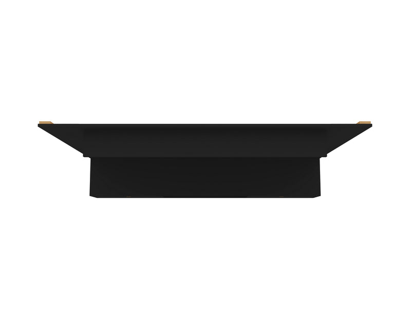 Manhattan Comfort Liberty 70.86\" Floating Wall Entertainment Center with Overhead Shelf - Black