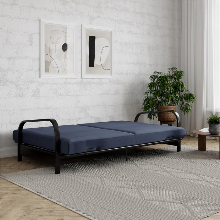 Dorel Home Mainstays Metal Arm Futon - Blue