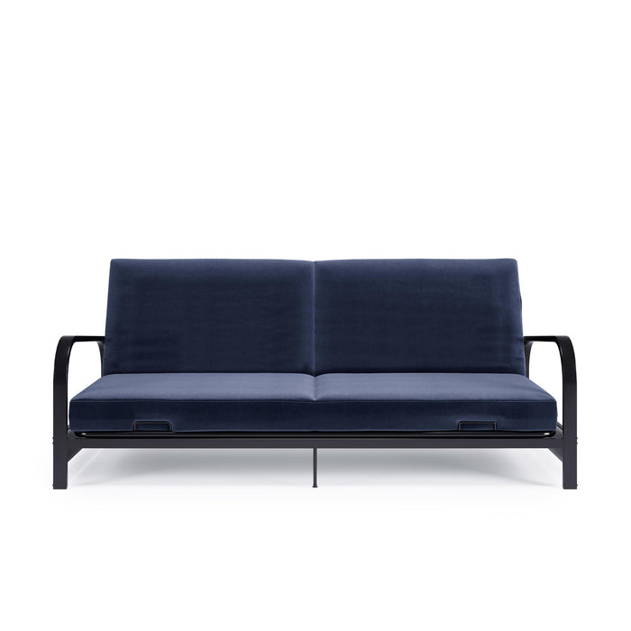 Dorel Home Mainstays Metal Arm Futon - Blue
