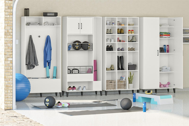 Ameriwood Home Flex Tall Storage Cabinet - White