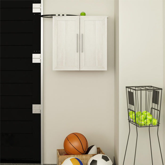 Ameriwood Home Camberly Framed 24\" Wall Cabinet - Ivory Oak