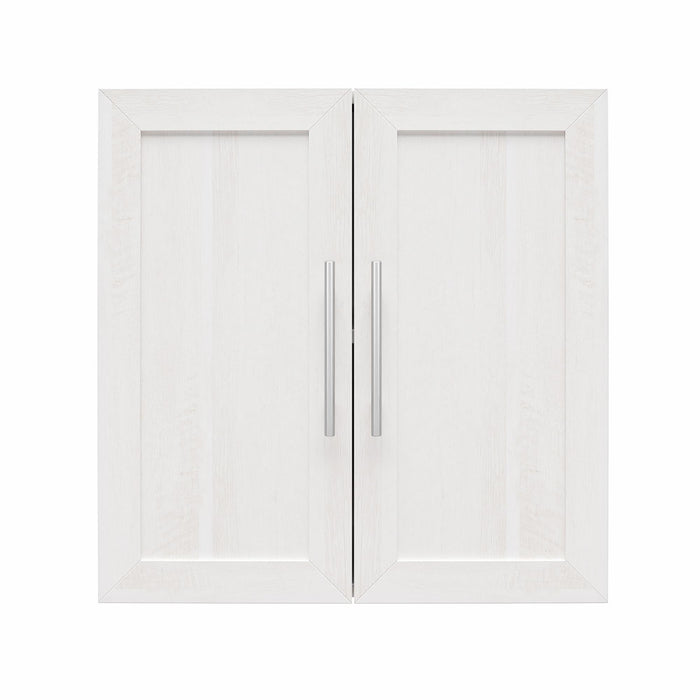 Ameriwood Home Camberly Framed 24\" Wall Cabinet - Ivory Oak
