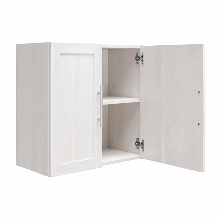 Ameriwood Home Camberly Framed 24\" Wall Cabinet - Ivory Oak