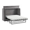 Bestar Nebula 69 W Full Cabinet Bed with Mattress - Bark Grey
