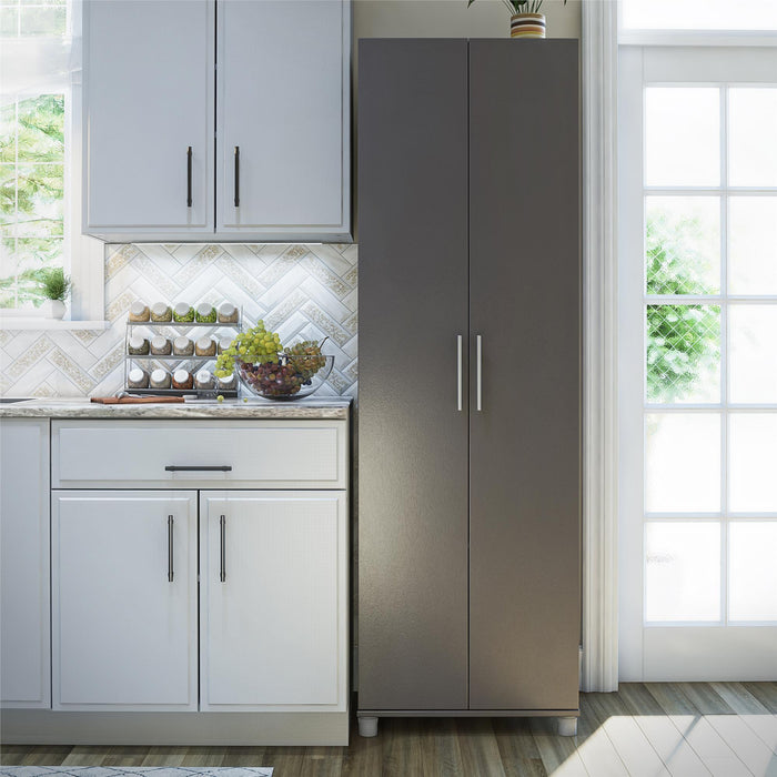 Ameriwood Home Camberly 24\" Utility Storage Cabinet - Graphite Grey