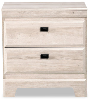 Yorkdale Bedside 2-Drawer Nightstand, 23.5